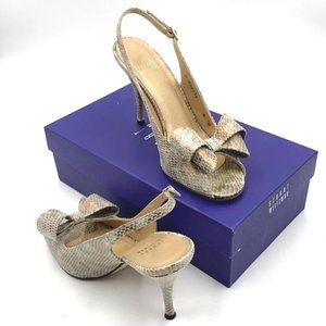 STUART WEITZMAN Jumbo Slingbacks • Peep-toe Heels